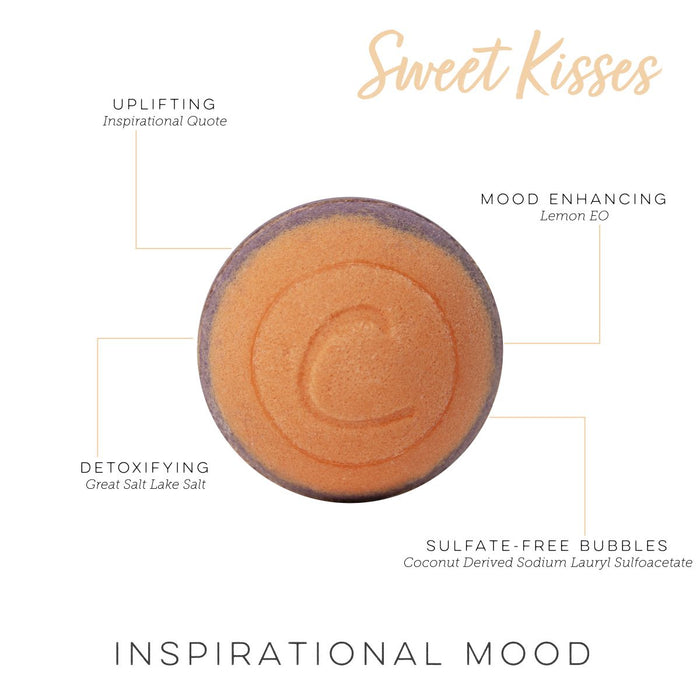 Sweet Kisses Therapy Bath Bomb (Uplifting - Bubble Bath)