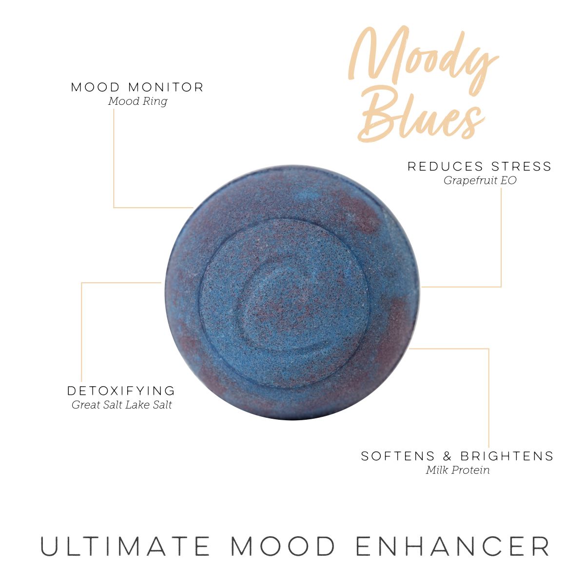 Moody Blues Therapy Bath Bomb (Mood Ring - Milk Bath)